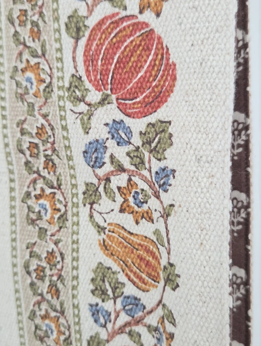 Rachel Ashwell Farmhouse Reversible Table Runner Pumpkin Autumn Harvest 16x90